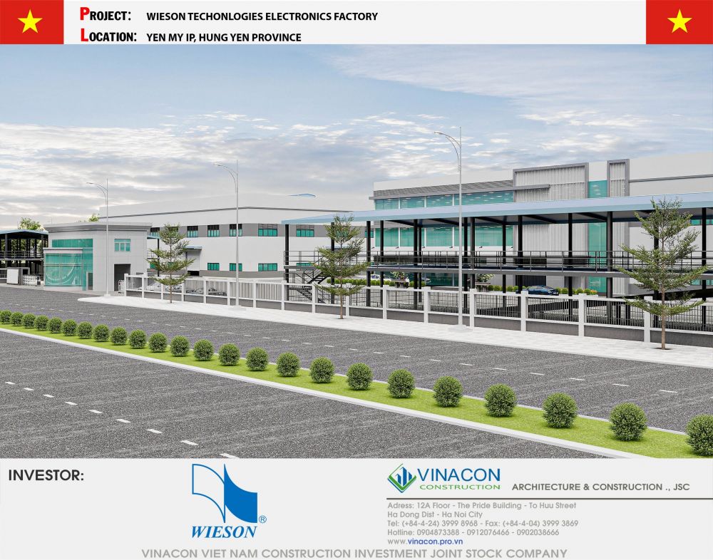 Nhà máy điện tử tại Hưng Yên