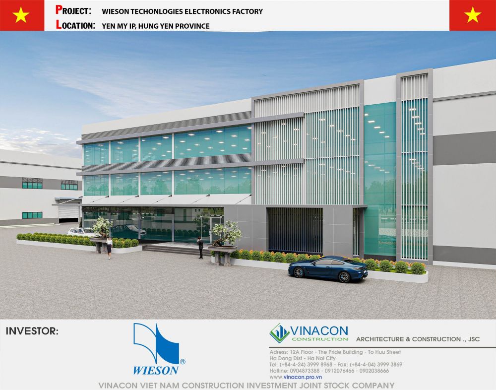 Nhà máy điện tử tại Hưng Yên