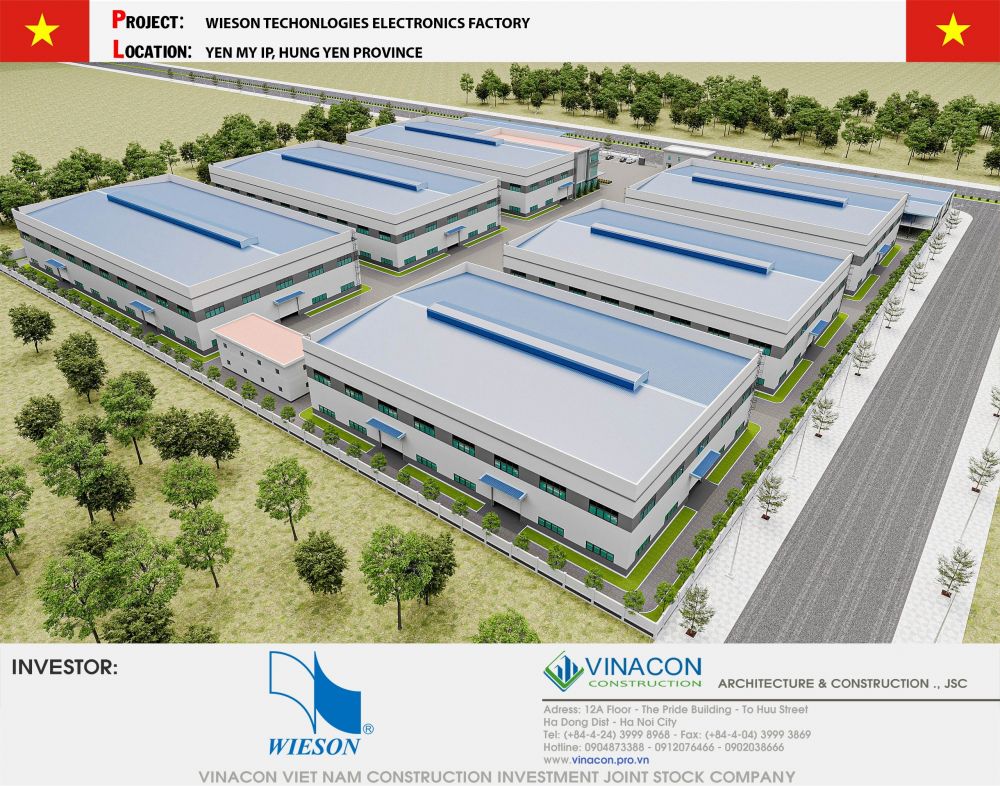 Nhà máy điện tử tại Hưng Yên