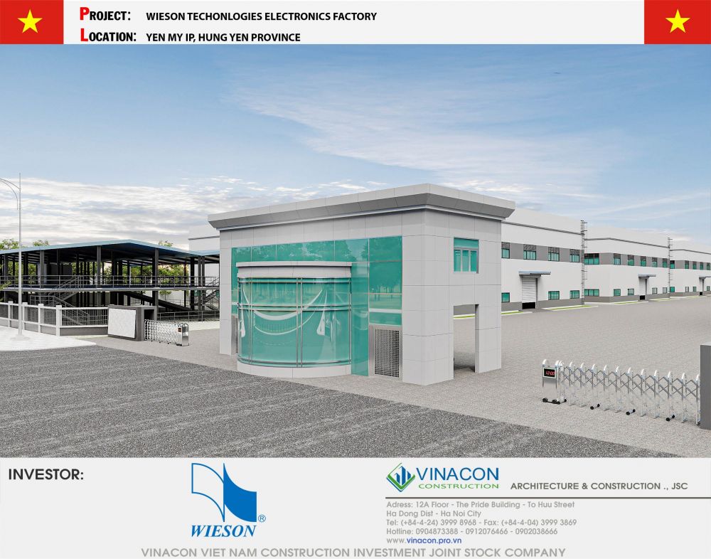 Nhà máy điện tử tại Hưng Yên