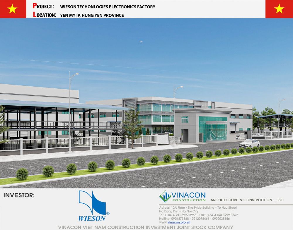 Nhà máy điện tử tại Hưng Yên