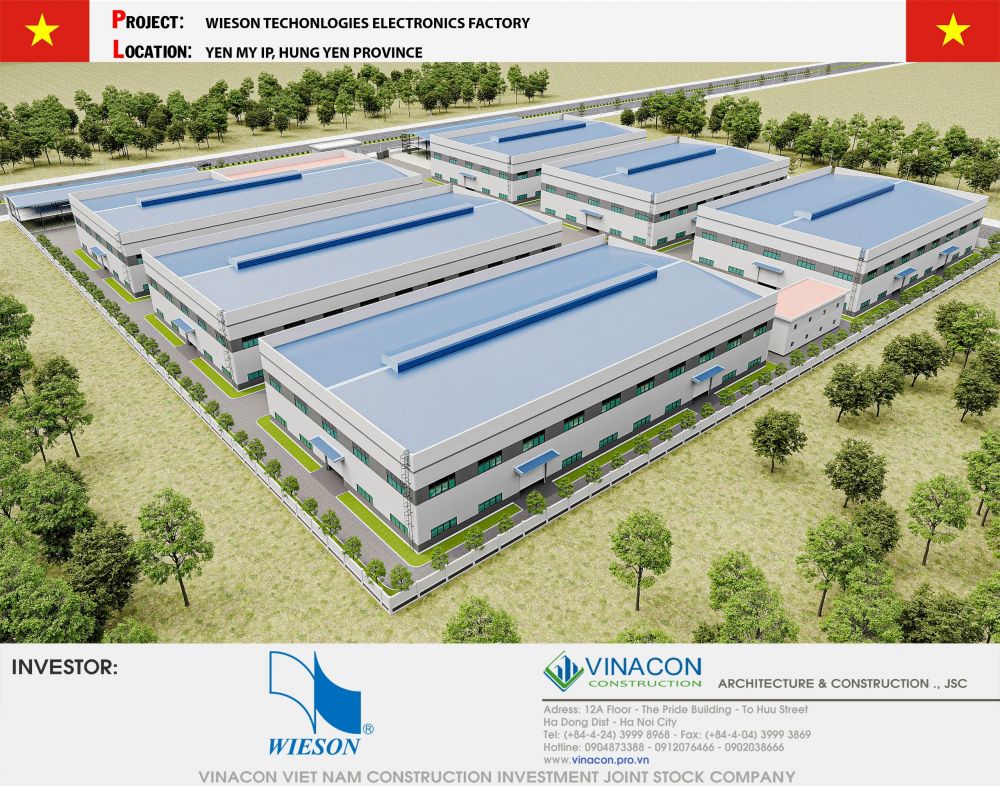 Nhà máy điện tử tại Hưng Yên