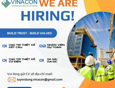 Vinacon Tuyển dụng tháng 08