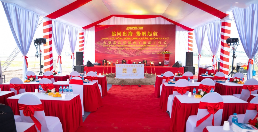 Lễ Động Thổ Xây Dựng Nhà Xưởng EverFortune với diện tích gần 65.000 m2