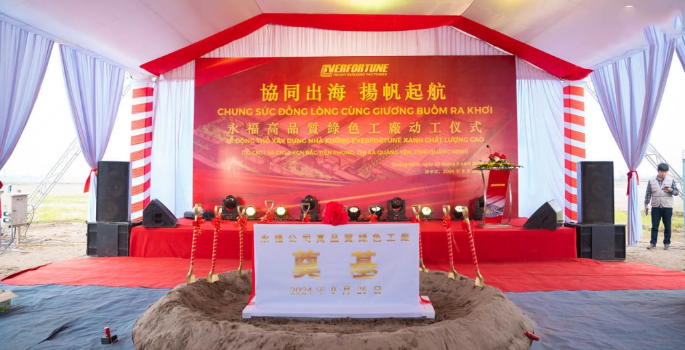 Lễ Động Thổ Xây Dựng Nhà Xưởng EverFortune với diện tích gần 65000 m2
