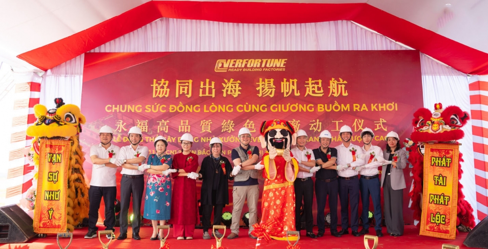 Lễ Động Thổ Xây Dựng Nhà Xưởng EverFortune với diện tích gần 65000 m2