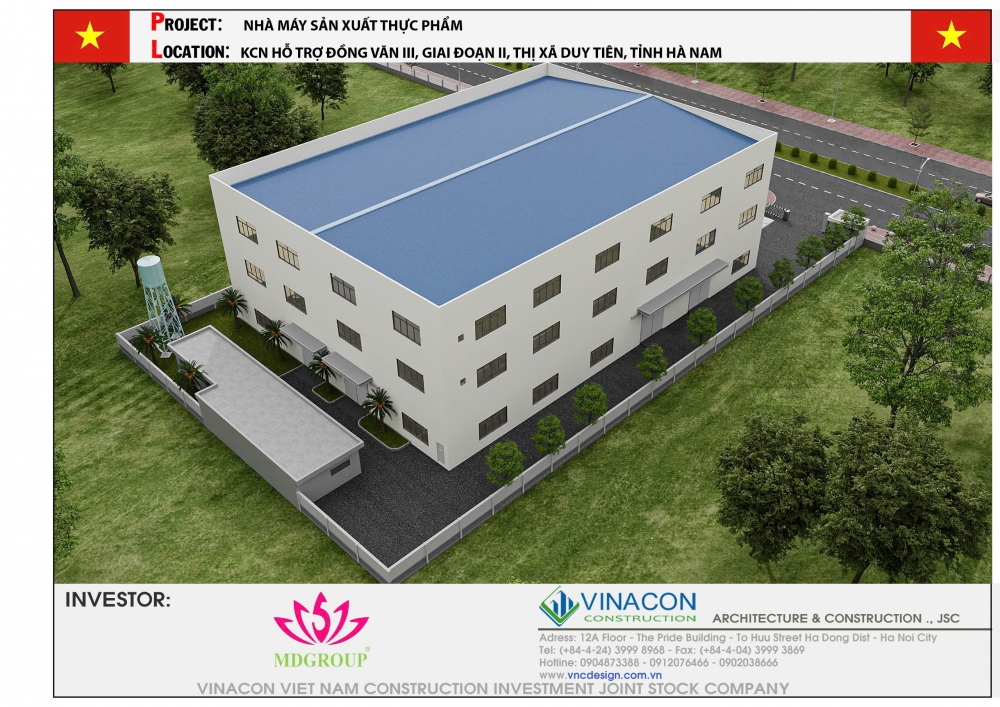 Nhà máy sản xuất Thực phẩm MDGROUP