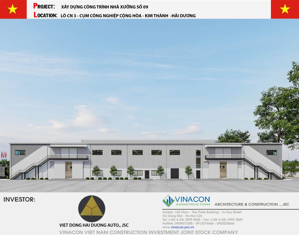 101 mẫu nhà xưởng 2 tầng đẹp thiết kế xây dựng chuyên nghiệp