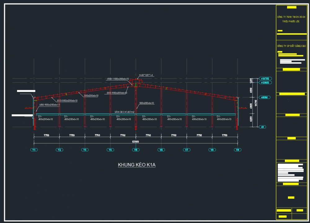 77 Mẫu Bản Vẽ Nhà Xưởng Khung Thép Tiền Chế full link tải