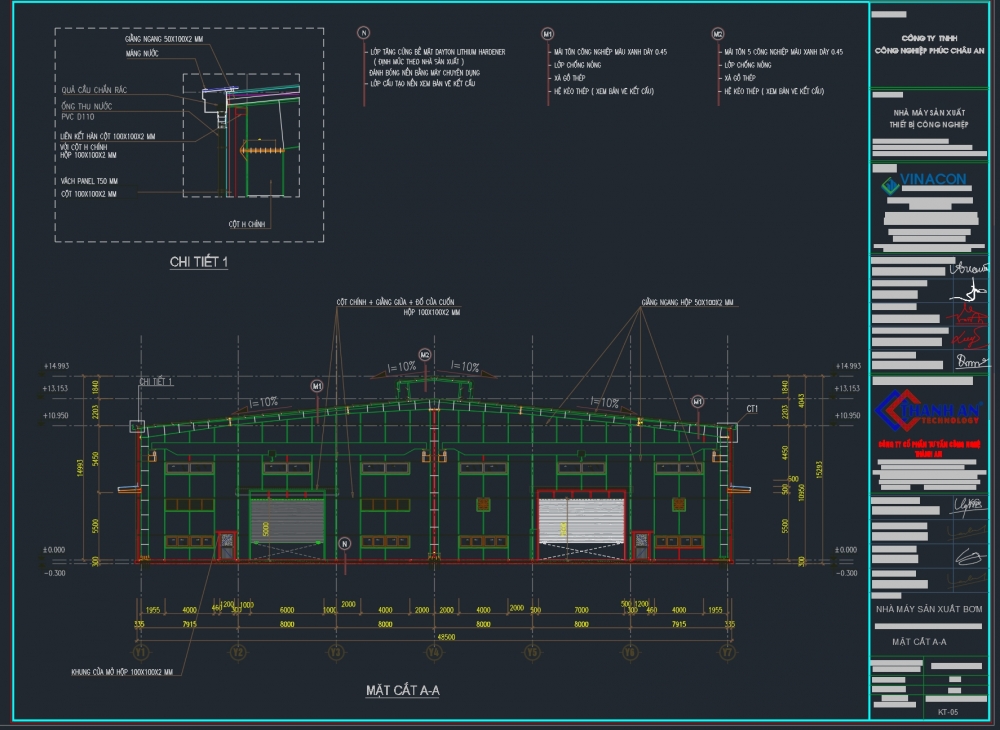 77 Mẫu Bản Vẽ Nhà Xưởng Khung Thép Tiền Chế full link tải