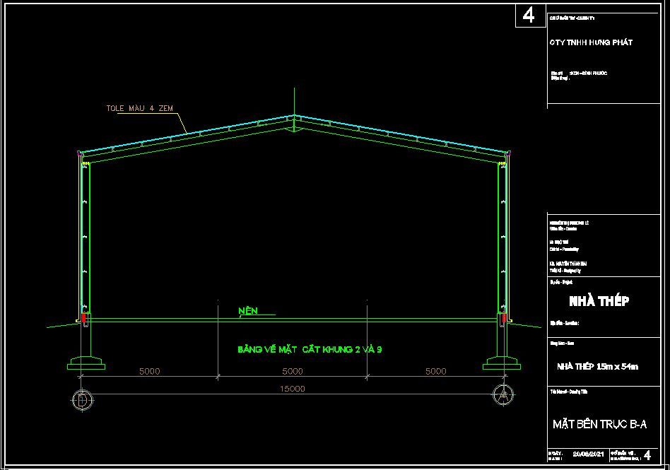 77 Mẫu Bản Vẽ Nhà Xưởng Khung Thép Tiền Chế full link tải