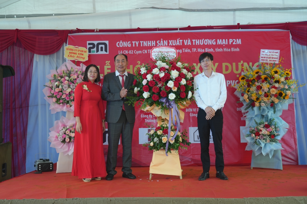 LỄ KHỞI CÔNG NHÀ MÁY SẢN XUẤT VÁN GỖ NHỰA P2M