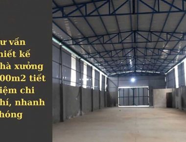 Tư vấn thiết kế, xây dựng nhà xưởng 200m2 tiết kiệm chi phí