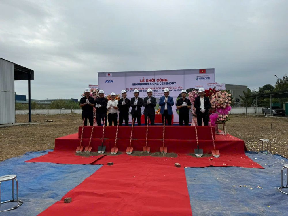 LỄ KHỞI CÔNG DỰ ÁN NHÀ MÁY KD HEAT TECHNOLOGY THÁI NGUYÊN