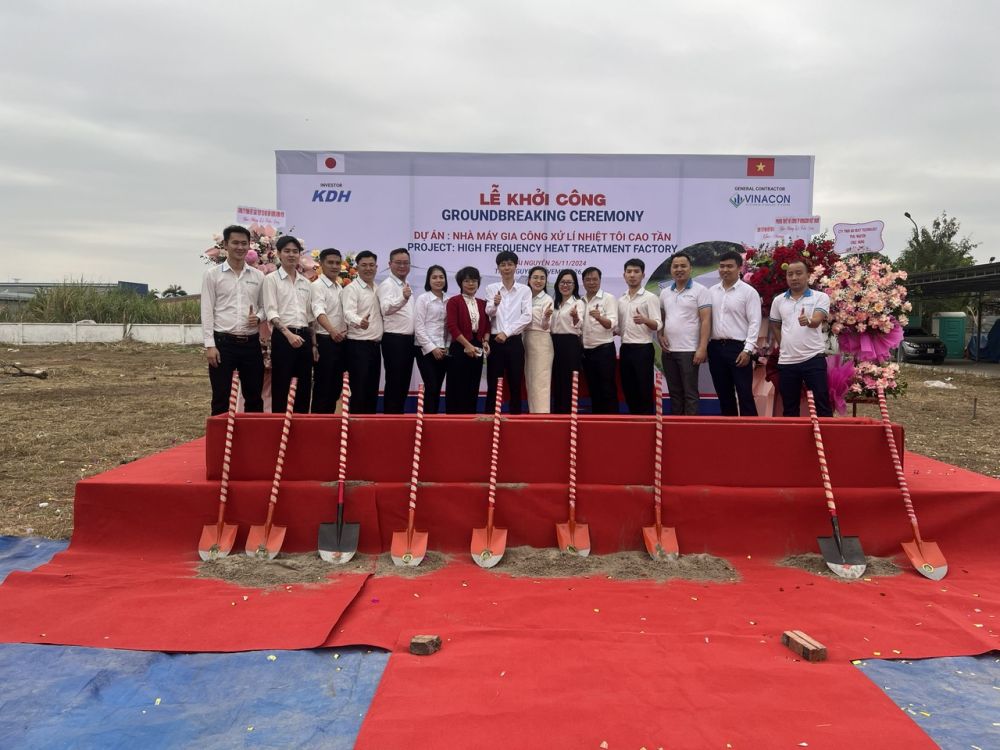 LỄ KHỞI CÔNG DỰ ÁN NHÀ MÁY KD HEAT TECHNOLOGY THÁI NGUYÊN