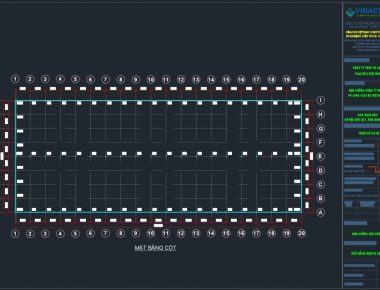 Bản vẽ thiết kế nhà xưởng khung zamil
