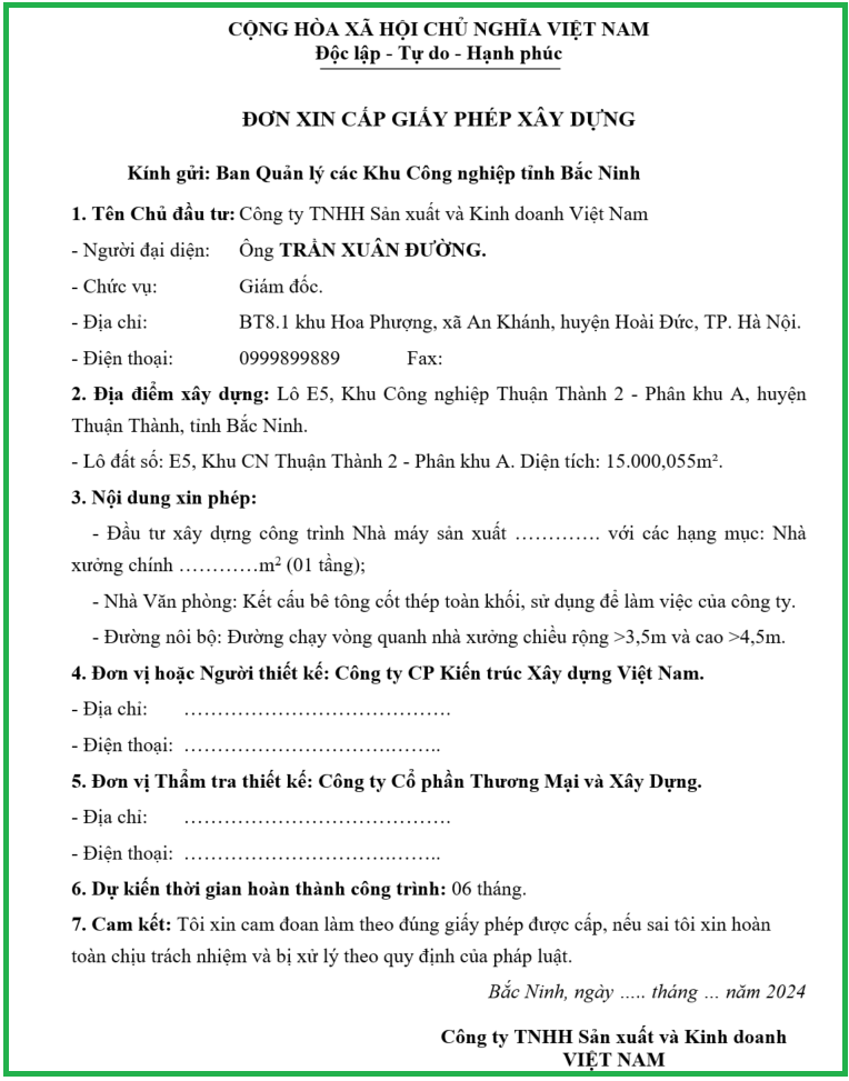 Các bước cấp phép xây dựng nhà xưởng