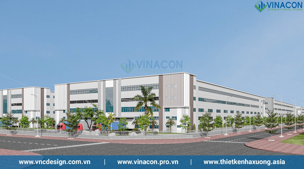 Thiết kế nhà xưởng 5 tầng