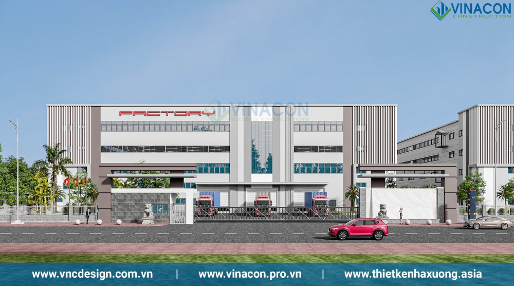 Thiết kế nhà xưởng 5 tầng