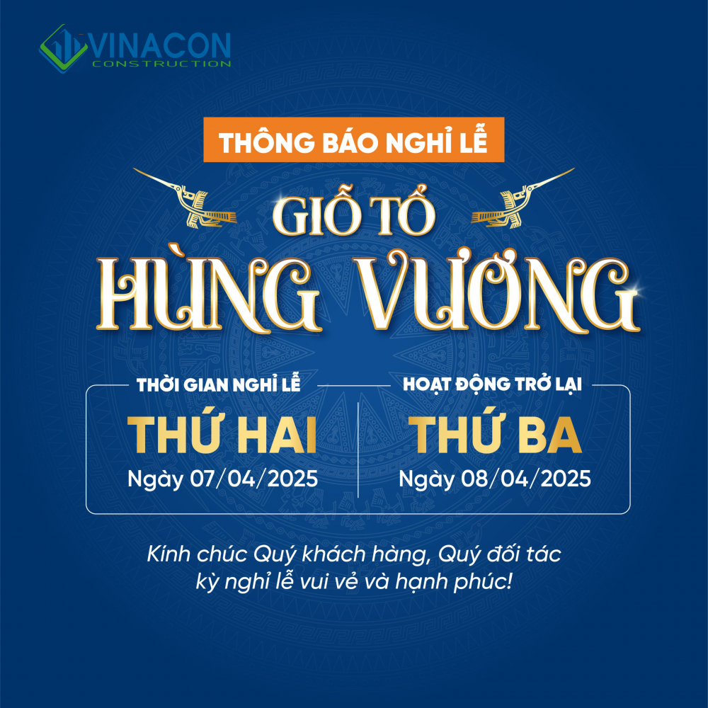 THÔNG BÁO LỊCH NGHỈ LỄ GIỖ TỔ HÙNG VƯƠNG 2025