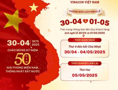 THÔNG BÁO NGHỈ LỄ 30/4 VÀ 1/5 NĂM 2025