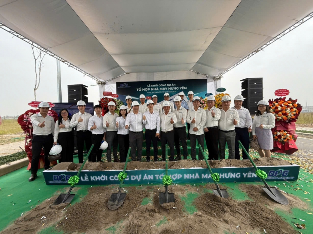 CHÍNH THỨC KHỞI CÔNG DỰ ÁN TỔ HỢP NHÀ MÁY HƯNG YÊN