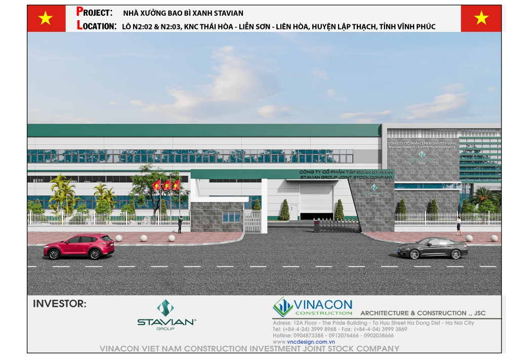 NHÀ XƯỞNG DỰ ÁN BAO BÌ XANH STAVIAN