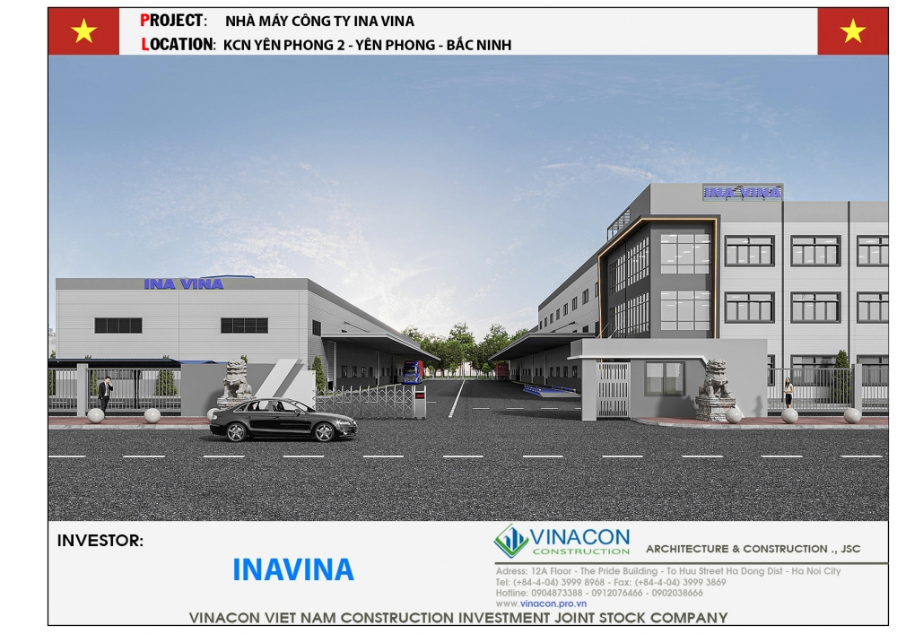 NHÀ XƯỞNG NHÀ MÁY CÔNG TY INA VINA