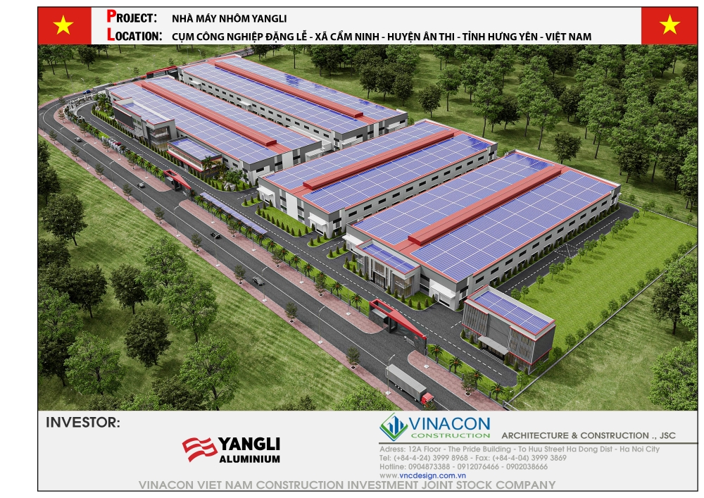 NHÀ XƯỞNG NHÀ MÁY NHÔM YANGLI
