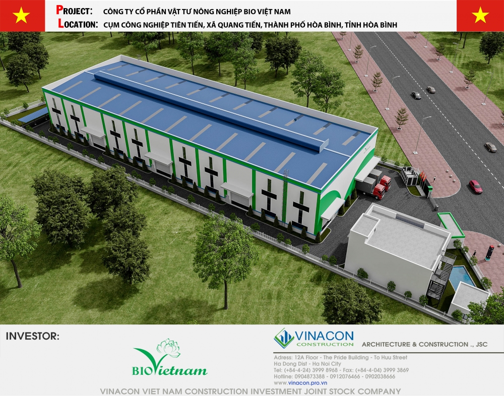 NHÀ XƯỞNG NHÀ MÁY SẢN XUẤT PHÂN BÓN BIO PHÚ THỌ