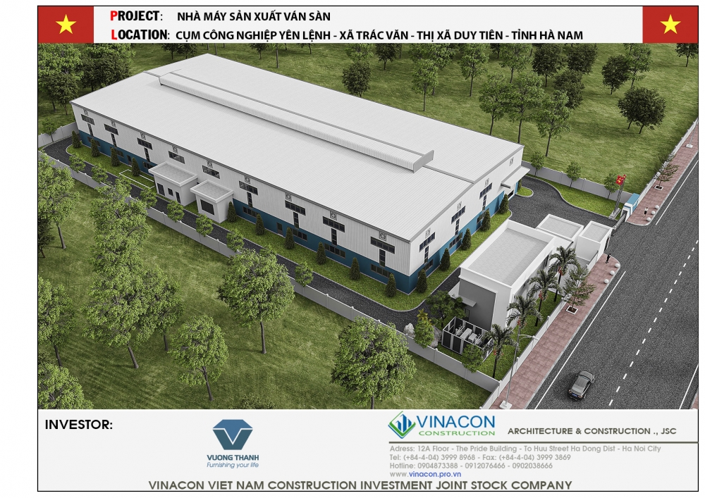 NHÀ XƯỞNG NHÀ MÁY SẢN XUẤT VÁN SÀN HÀ NAM