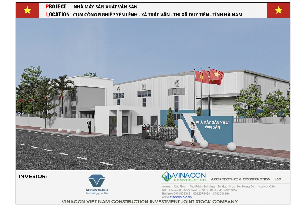 NHÀ XƯỞNG NHÀ MÁY SẢN XUẤT VÁN SÀN HÀ NAM