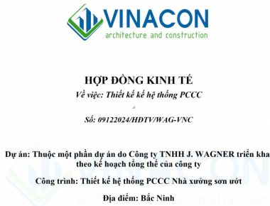 VINACON ký hợp đồng tư vấn thiết kế PCCC với J.WAGNER tại Bắc Ninh
