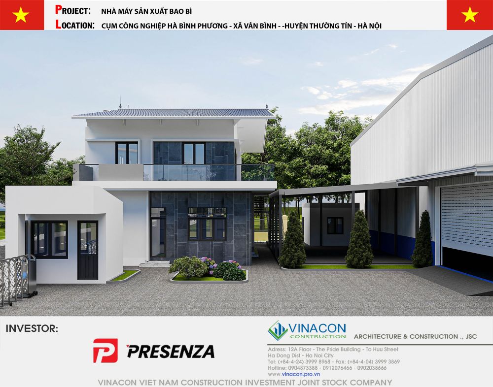 NHÀ XƯỞNG VINACON KÝ KẾT HỢP ĐỒNG GIAO KHOÁN TƯ VẤN THIẾT KẾ DỰ ÁN TẠI THƯỜNG TÍN – HÀ NỘI