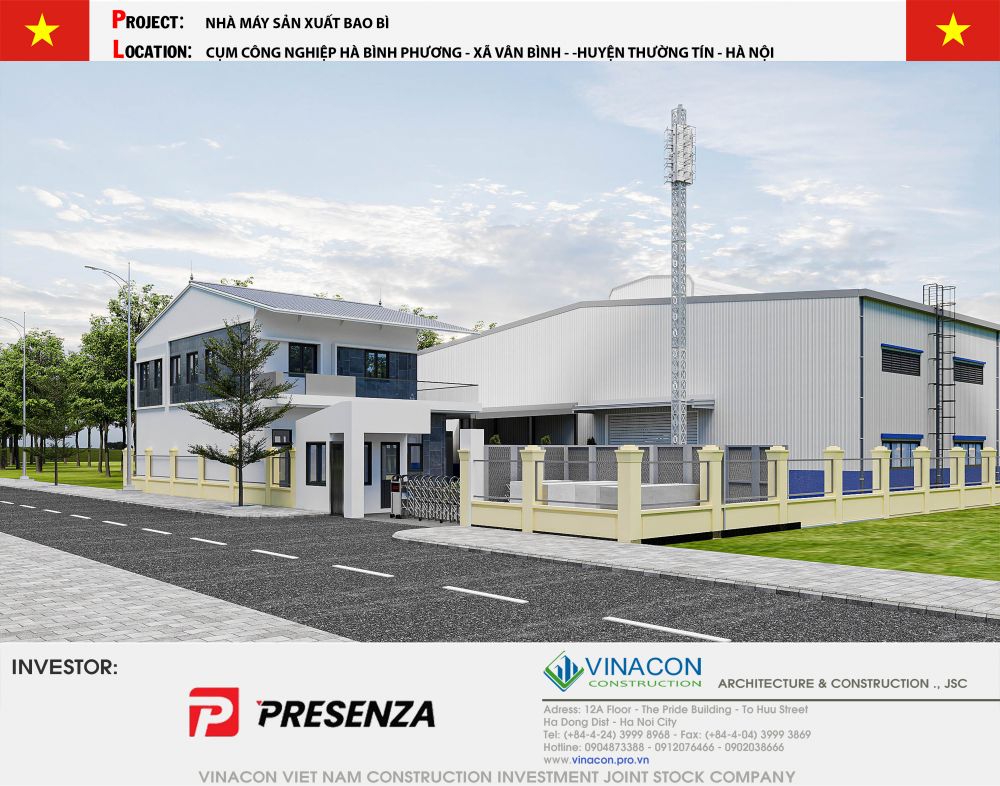 NHÀ XƯỞNG VINACON KÝ KẾT HỢP ĐỒNG GIAO KHOÁN TƯ VẤN THIẾT KẾ DỰ ÁN TẠI THƯỜNG TÍN – HÀ NỘI