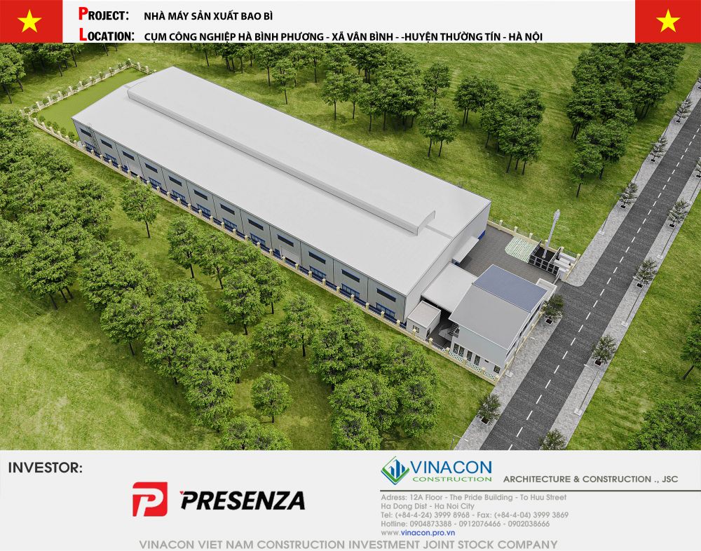 NHÀ XƯỞNG VINACON KÝ KẾT HỢP ĐỒNG GIAO KHOÁN TƯ VẤN THIẾT KẾ DỰ ÁN TẠI THƯỜNG TÍN – HÀ NỘI