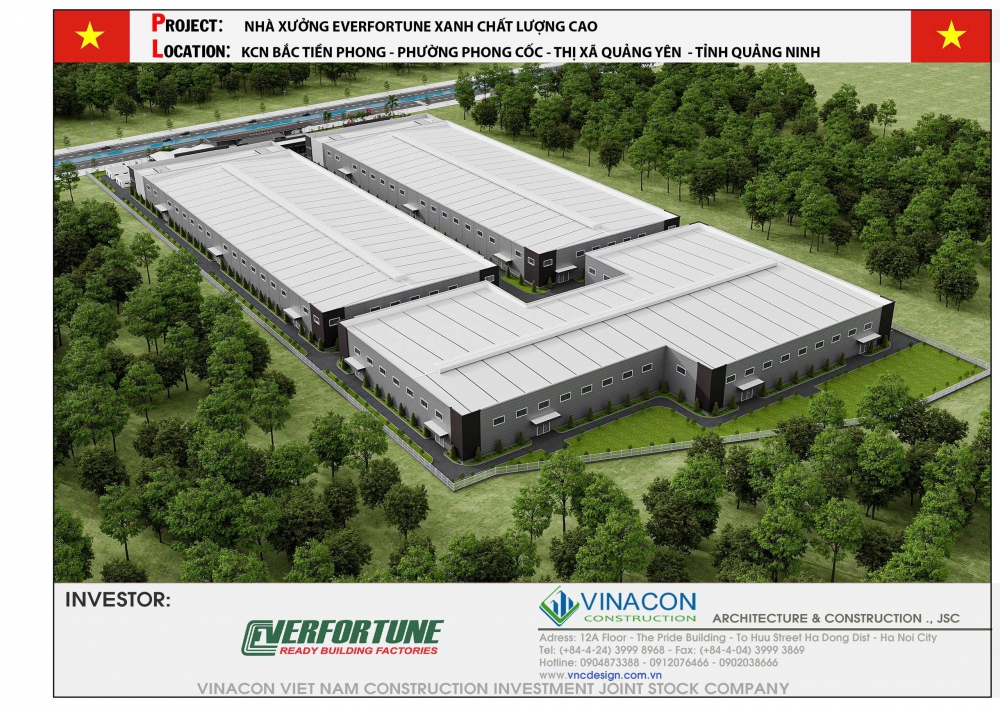 NHÀ XƯỞNG VINACON KÝ KẾT HỢP ĐỒNG TƯ VẤN THIẾT KẾ & TƯ VẤN PHÁP LÝ DỰ ÁN DIỆN TÍCH 63,700 m2 TẠI QUẢNG NINH