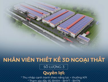 NHÂN VIÊN THIẾT KẾ 3D NGOẠI THẤT