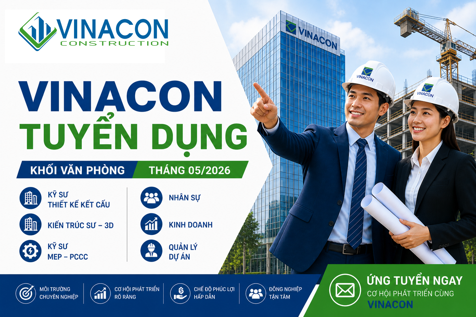 NHÀ XƯỞNG Vinacon Tuyển dụng tháng 05 năm 2026