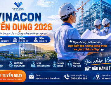 Vinacon Tuyển dụng tháng 06 năm 2026