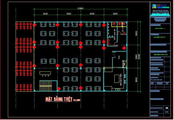 Bản vẽ nhà xưởng 15x20m
