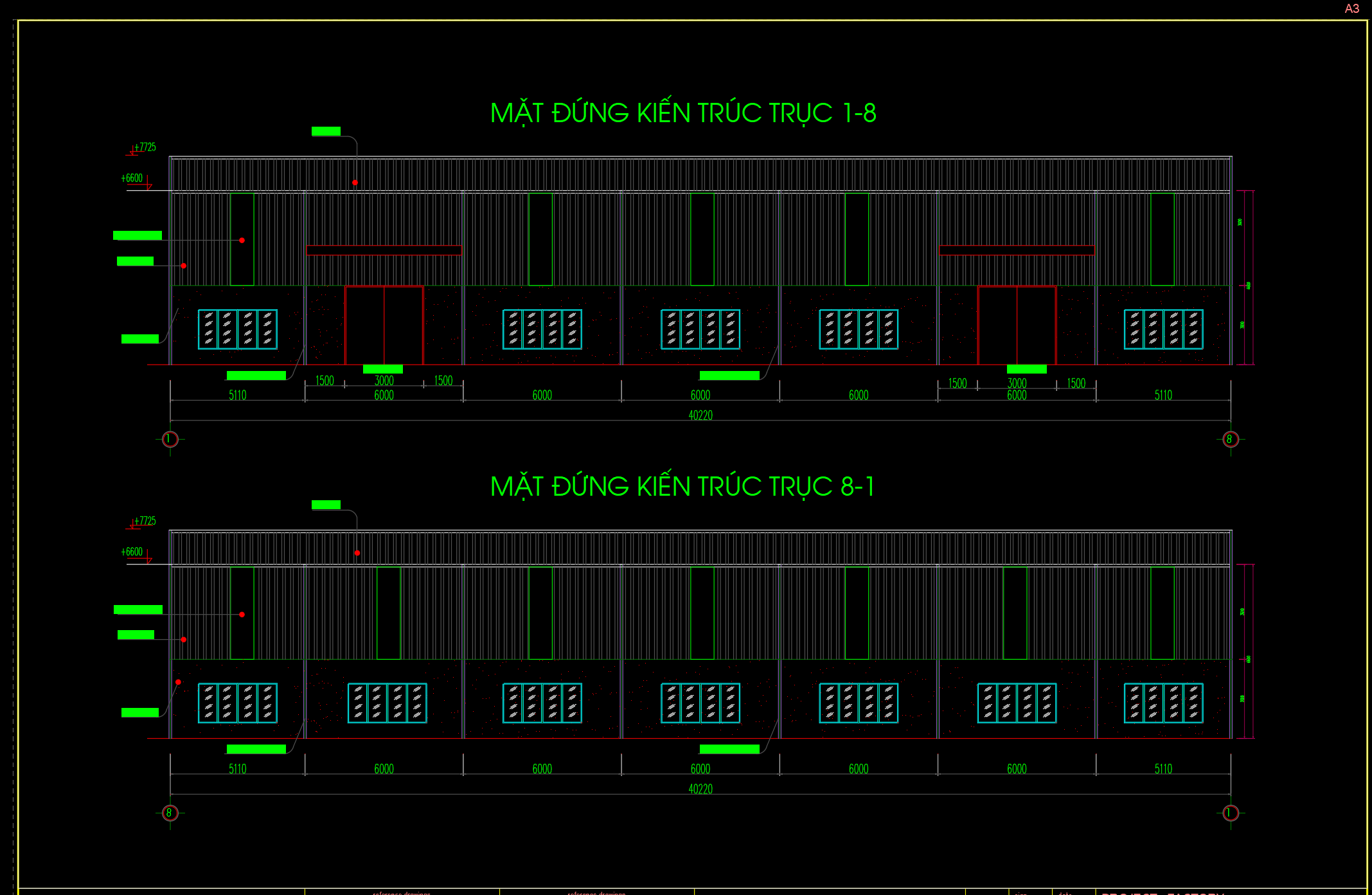 Bản vẽ nhà xưởng 15x40m