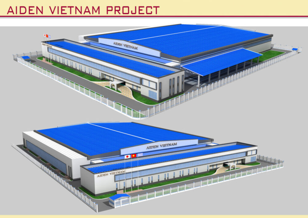 Bản vẽ nhà máy Aiden Hải Dương – Kiến trúc, kết cấu file CAD – ảnh xem trước 1