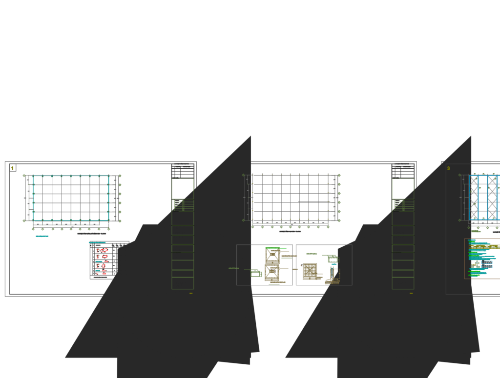 Bản vẽ nhà xưởng 1 tầng khung thép 30x50m – Kiến trúc, kết cấu file CAD – ảnh xem trước 3