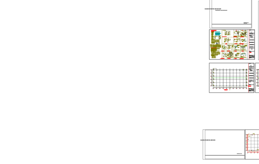 Bản vẽ nhà xưởng thép tiền chế 1 tầng 32x66.5m – Kiến trúc, kết cấu file CAD – ảnh xem trước 3