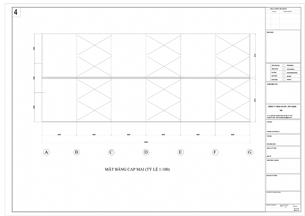 Bản vẽ nhà xưởng thép tiền chế 1 tầng 34x32m – Kiến trúc, kết cấu file CAD, PDF – ảnh xem trước 1