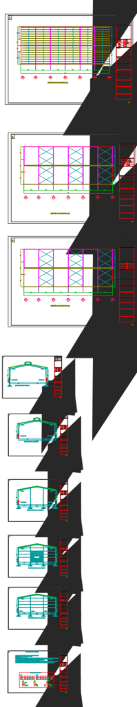 Bản vẽ nhà xưởng thép tiền chế 1 tầng 34x32m – Kiến trúc, kết cấu file CAD, PDF – ảnh xem trước 4