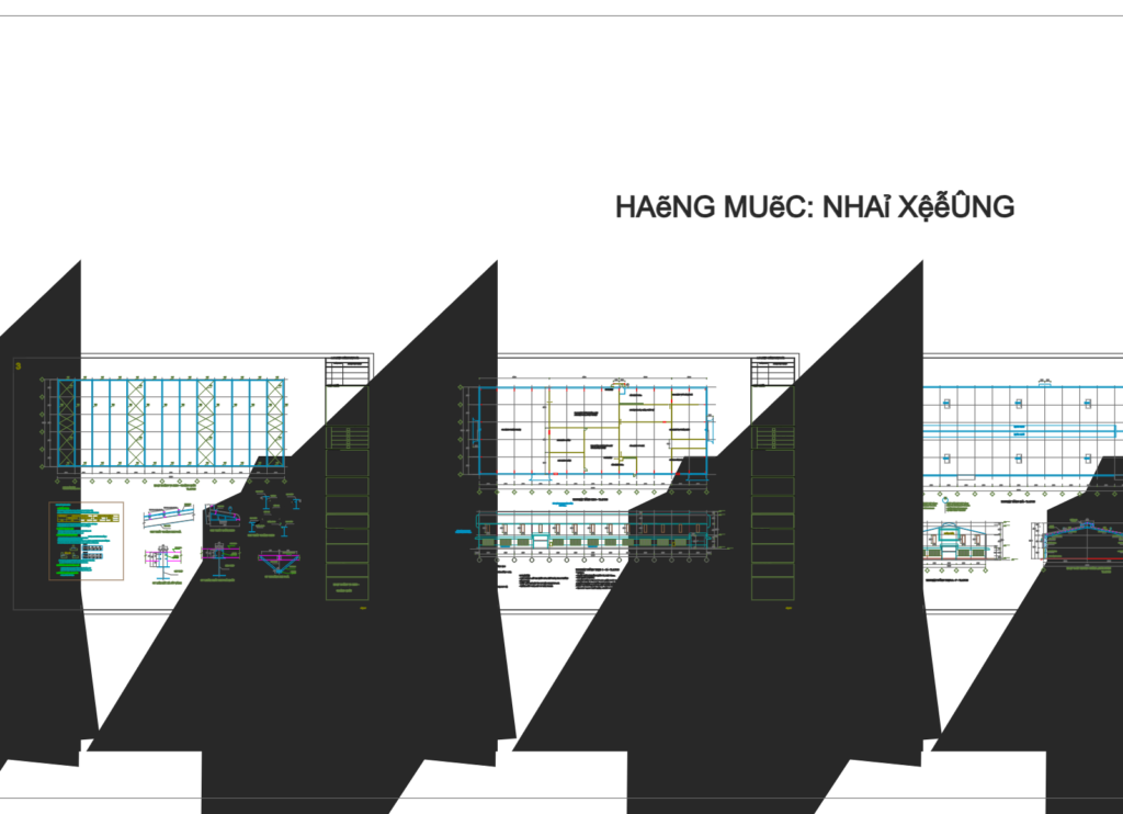 Bản vẽ nhà xưởng thép tiền chế 17x40m – Kiến trúc, kết cấu file CAD – ảnh xem trước 4