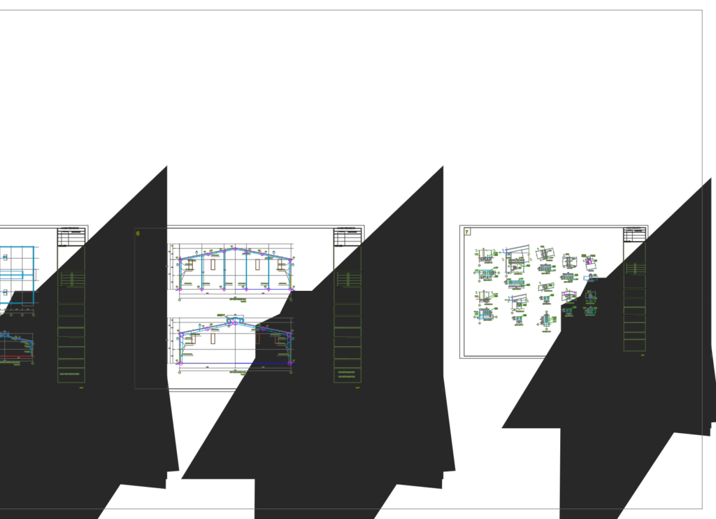 Bản vẽ nhà xưởng thép tiền chế 17x40m – Kiến trúc, kết cấu file CAD – ảnh xem trước 5