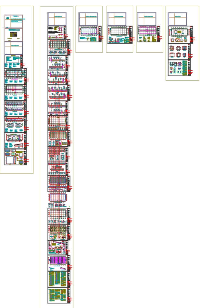 Bản vẽ nhà xưởng thép tiền chế 18x48m – Kiến trúc, kết cấu file CAD – ảnh xem trước 2